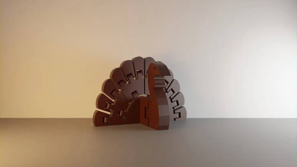 Flexi Articulated Turkey – Thanksgiving Table & Décor Figurine”