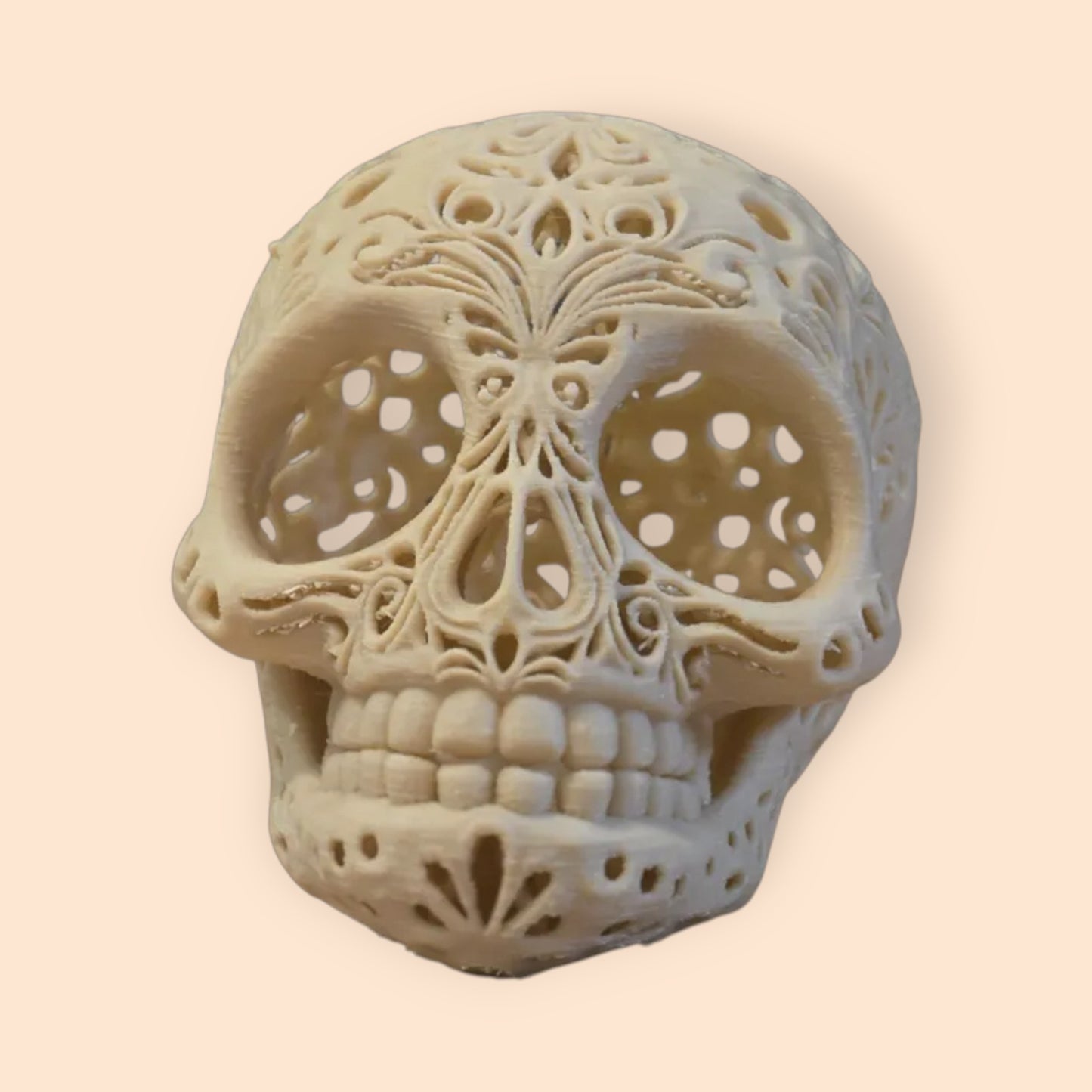 Día de los Muertos Skull Tea Light Holder