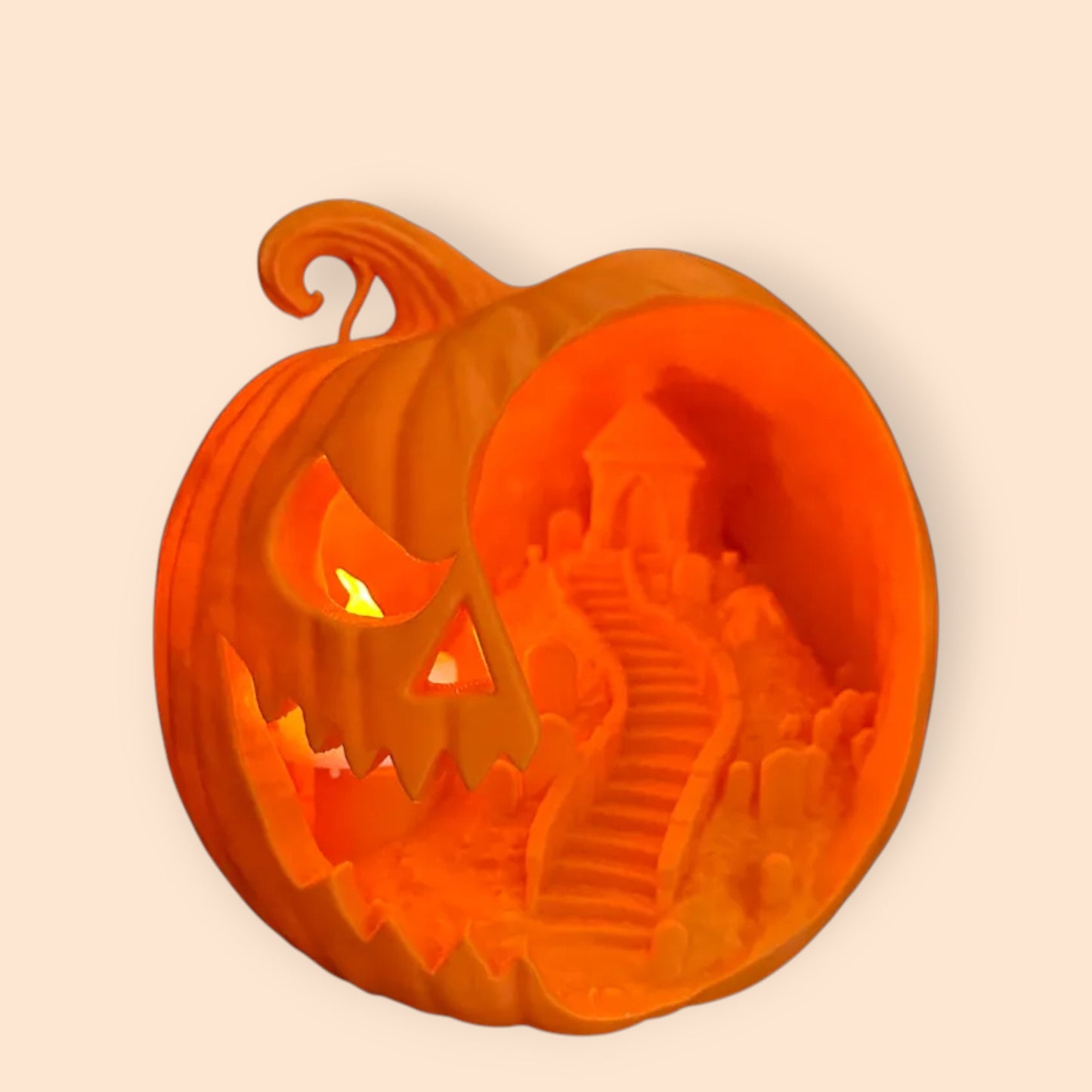 Haunted Pumpkin Patch Tea Light Holder