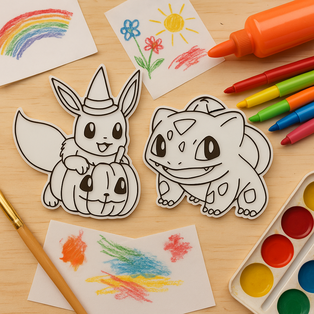 Paintables “Halloween Poké Pals” DIY Colour Craft Pack