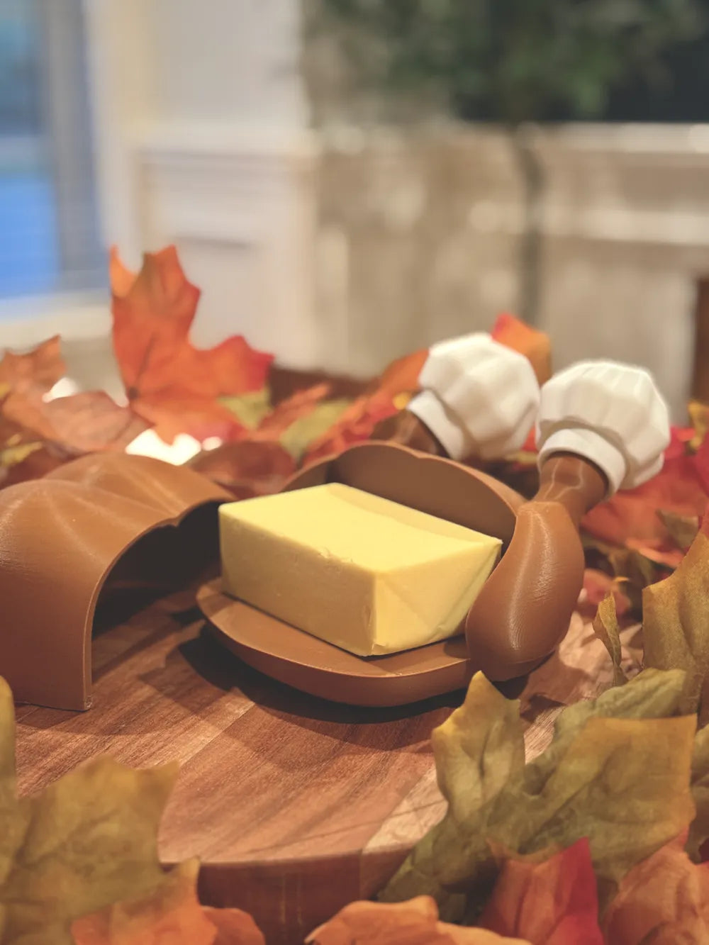 Thanksgiving Table Trio – Butter Dish + Salt & Pepper Shakers Set