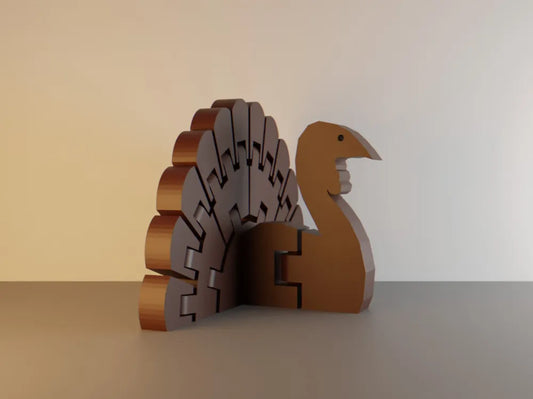 Flexi Articulated Turkey – Thanksgiving Table & Décor Figurine”