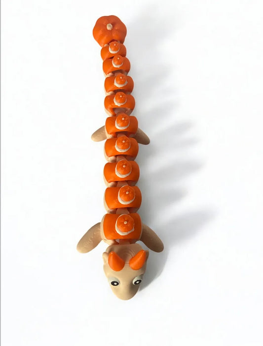 Pumpkin-Pie Dragon – Articulated Thanksgiving Table Décor & Dessert Toppe