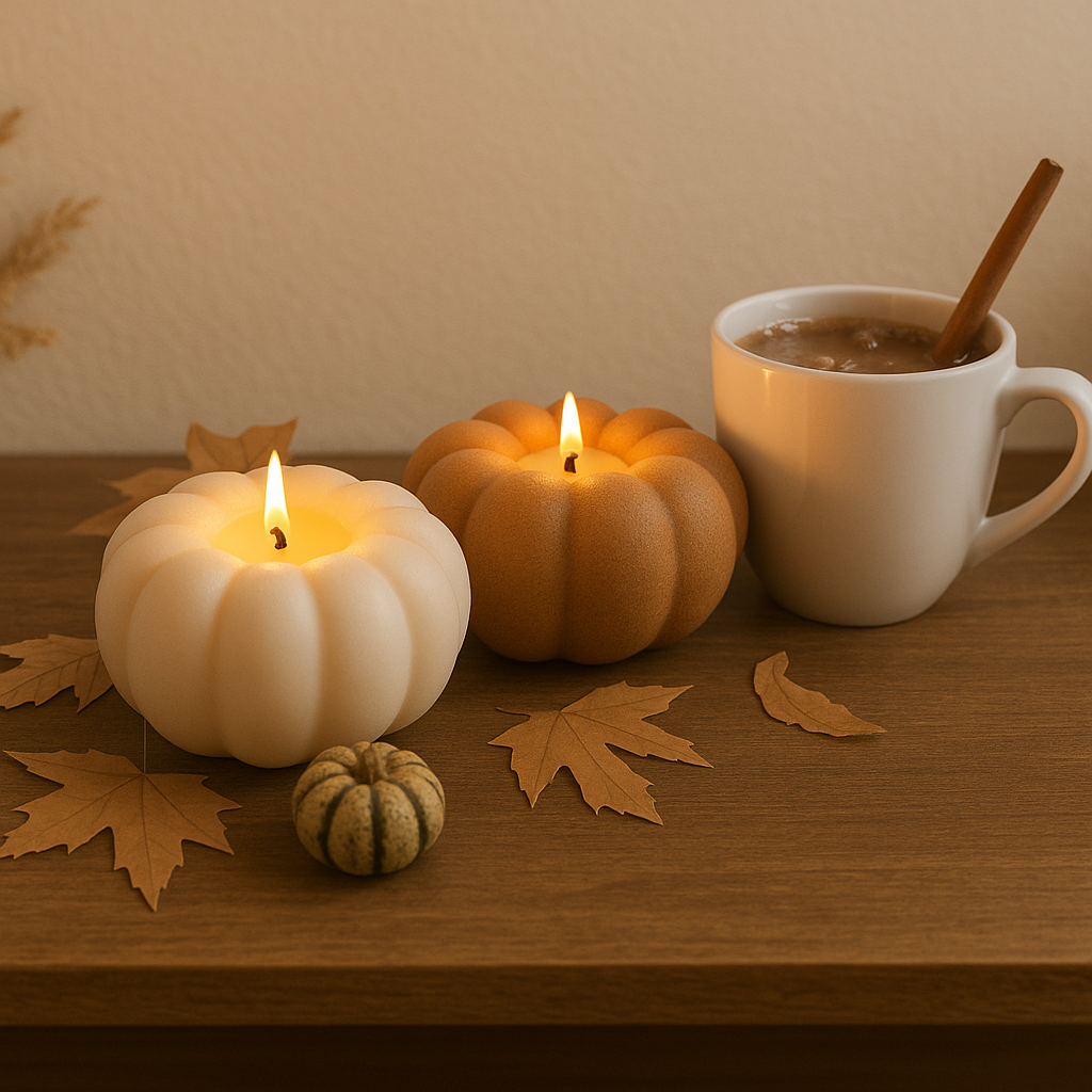 Autumn Pumpkin LED Tealight Holder 2pk