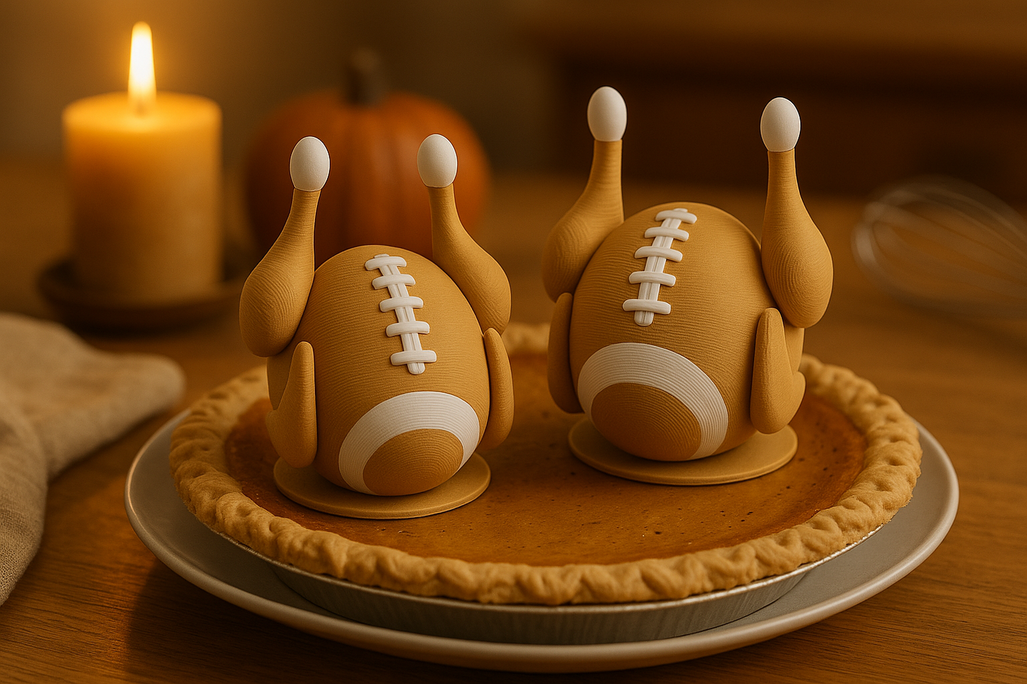 Touchdown Turkey Cake/Pie Topper
