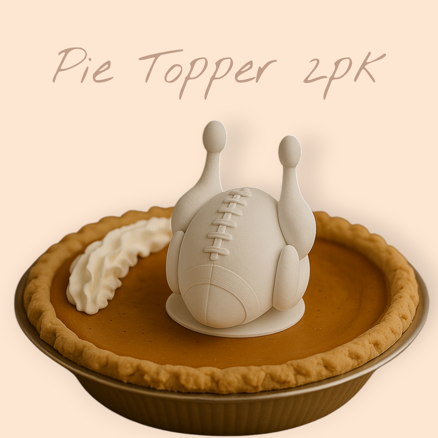 Touchdown Turkey Cake/Pie Topper