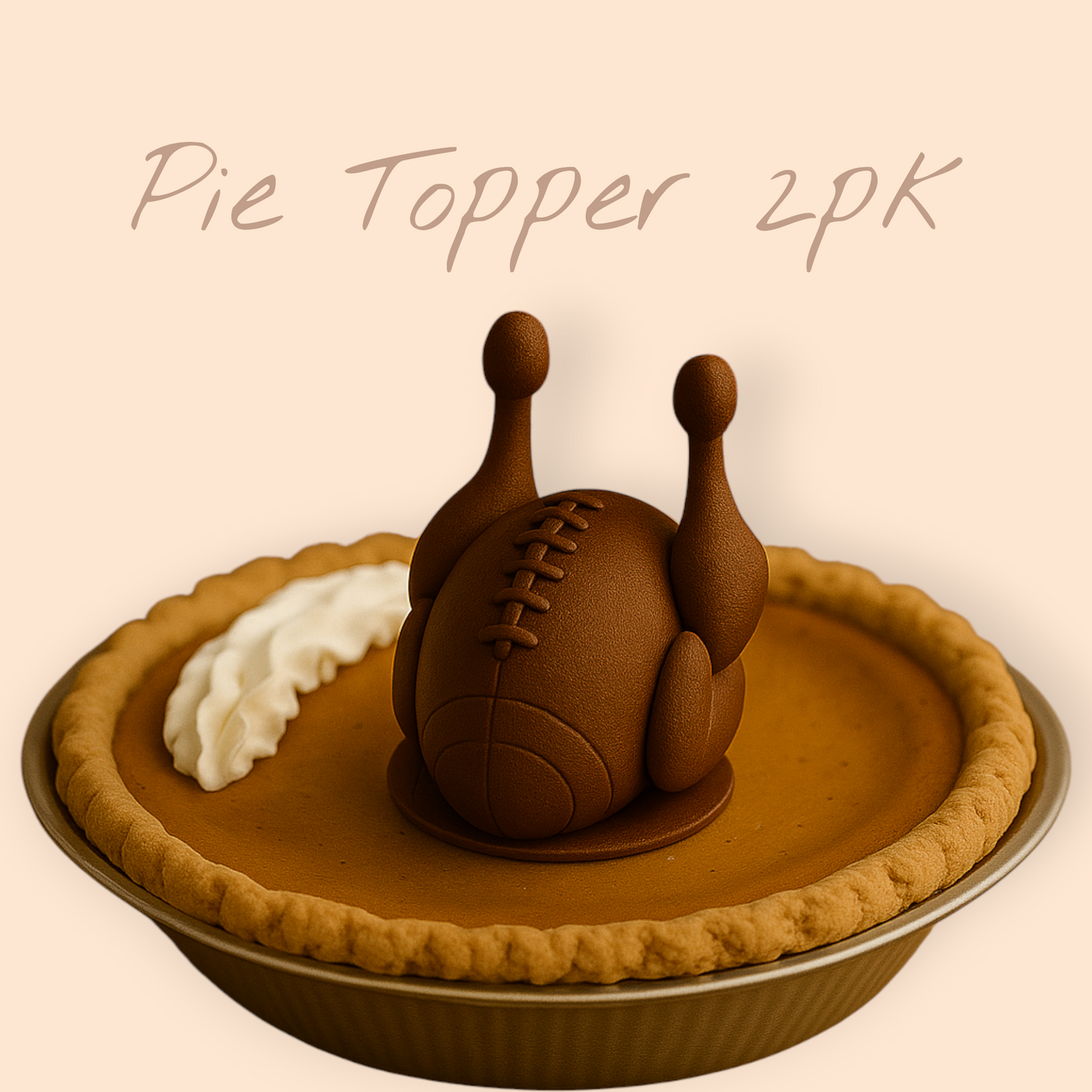 Touchdown Turkey Cake/Pie Topper