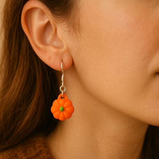 Harvest Pumpkin Drop Earrings 4pk