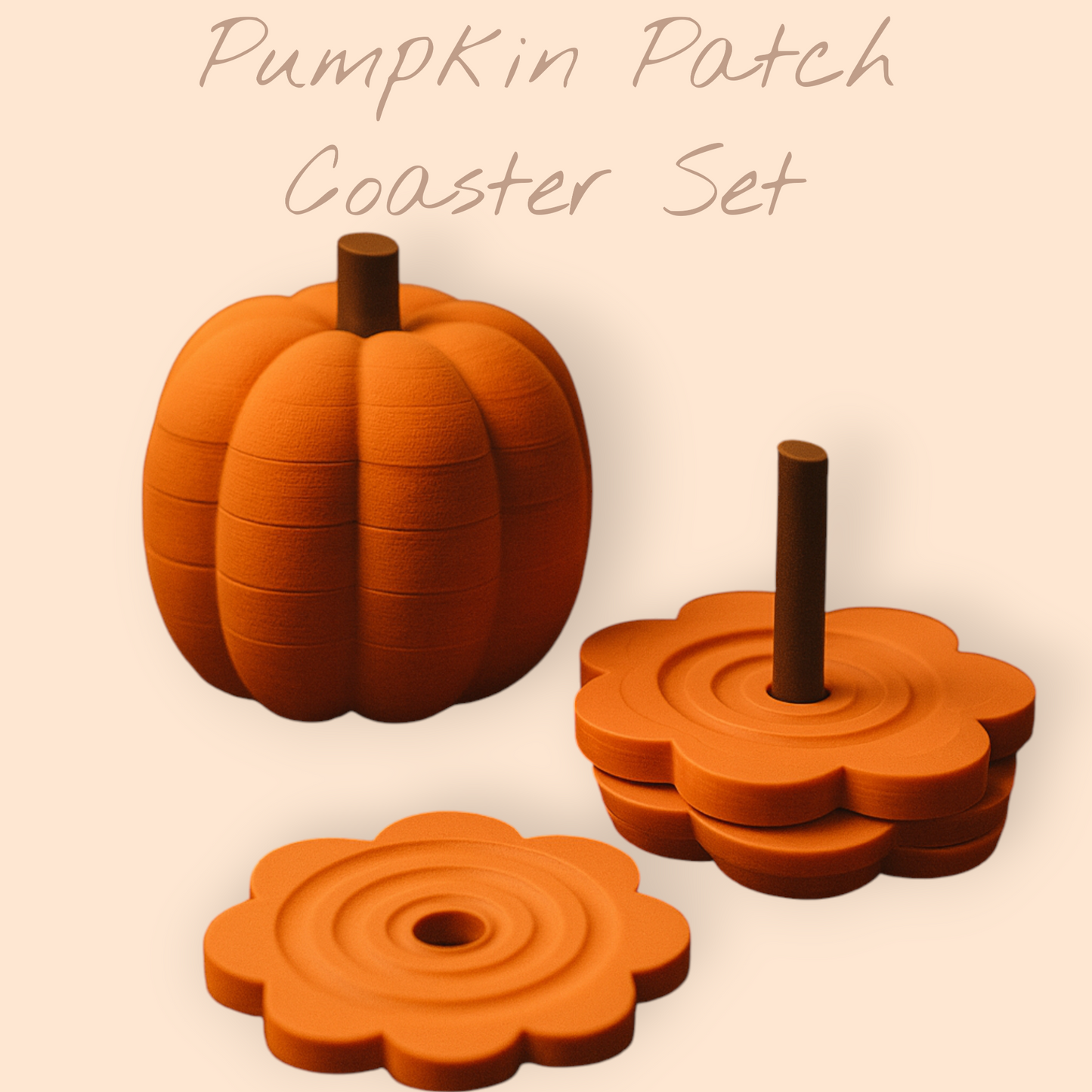 Pumpkin Patch Coaster Set