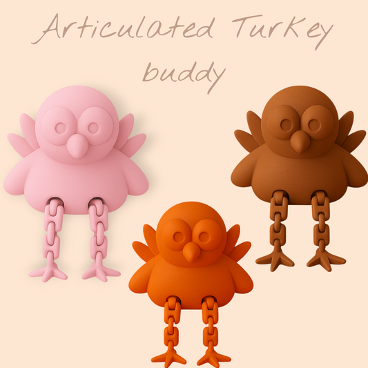 Articulated Turkey buddy – Thanksgiving Centerpiece