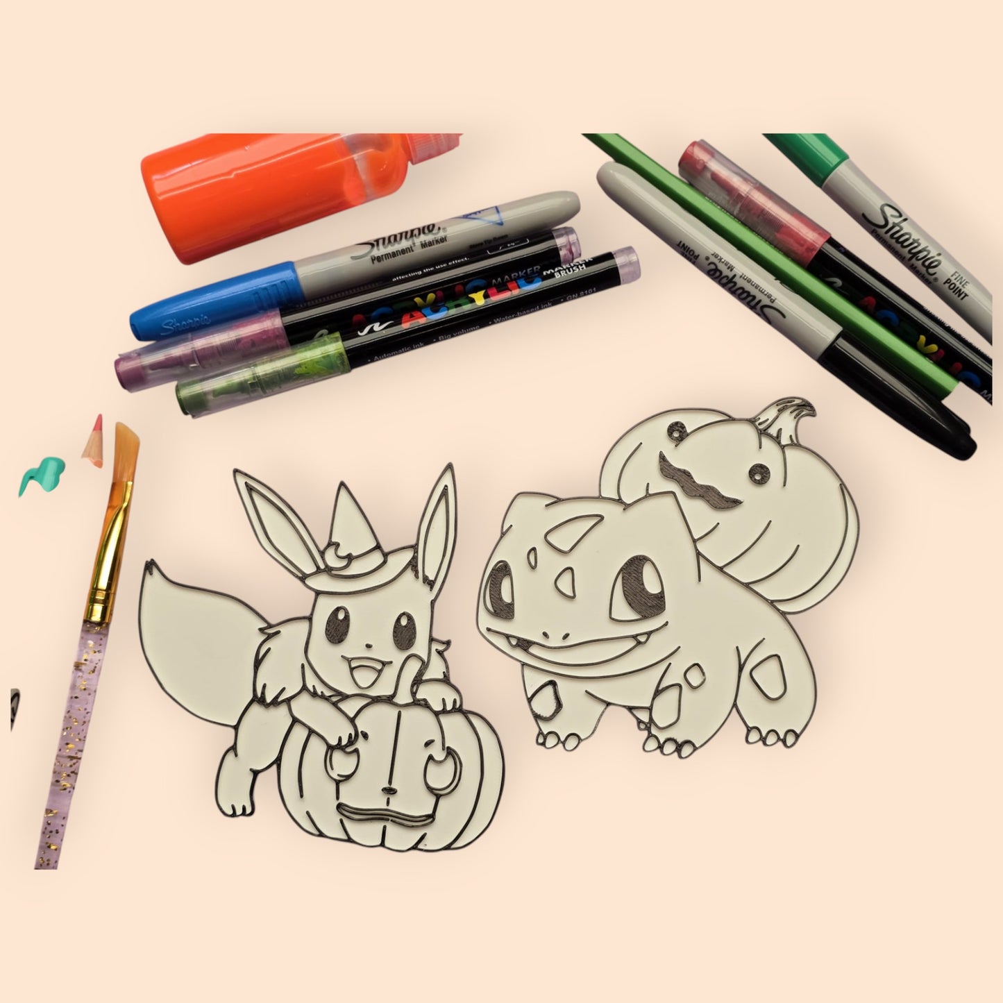 Paintables “Halloween Poké Pals” DIY Colour Craft Pack