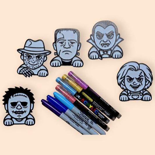 Paintables “Halloween Horror Icons” DIY Craft Pack