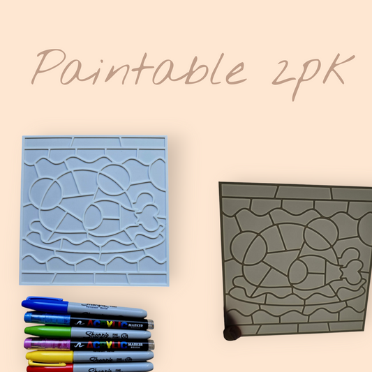 Paintable Thanksgiving Turkey Stained-Glass Style Figurine